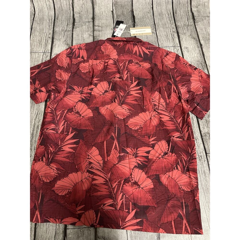 NWT Men's Tommy Bahama Burgundy Washington Commanders Coast Nuevo Shirt Large - Picture 9 of 9